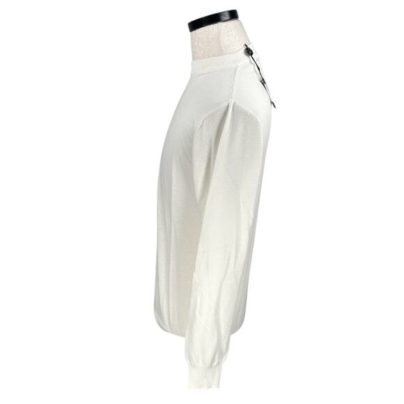 Raffi Linea Uomo Sweater Men’s Small Ivory Long Sleeve Lightweight Pullover New - Picture 4 of 12
